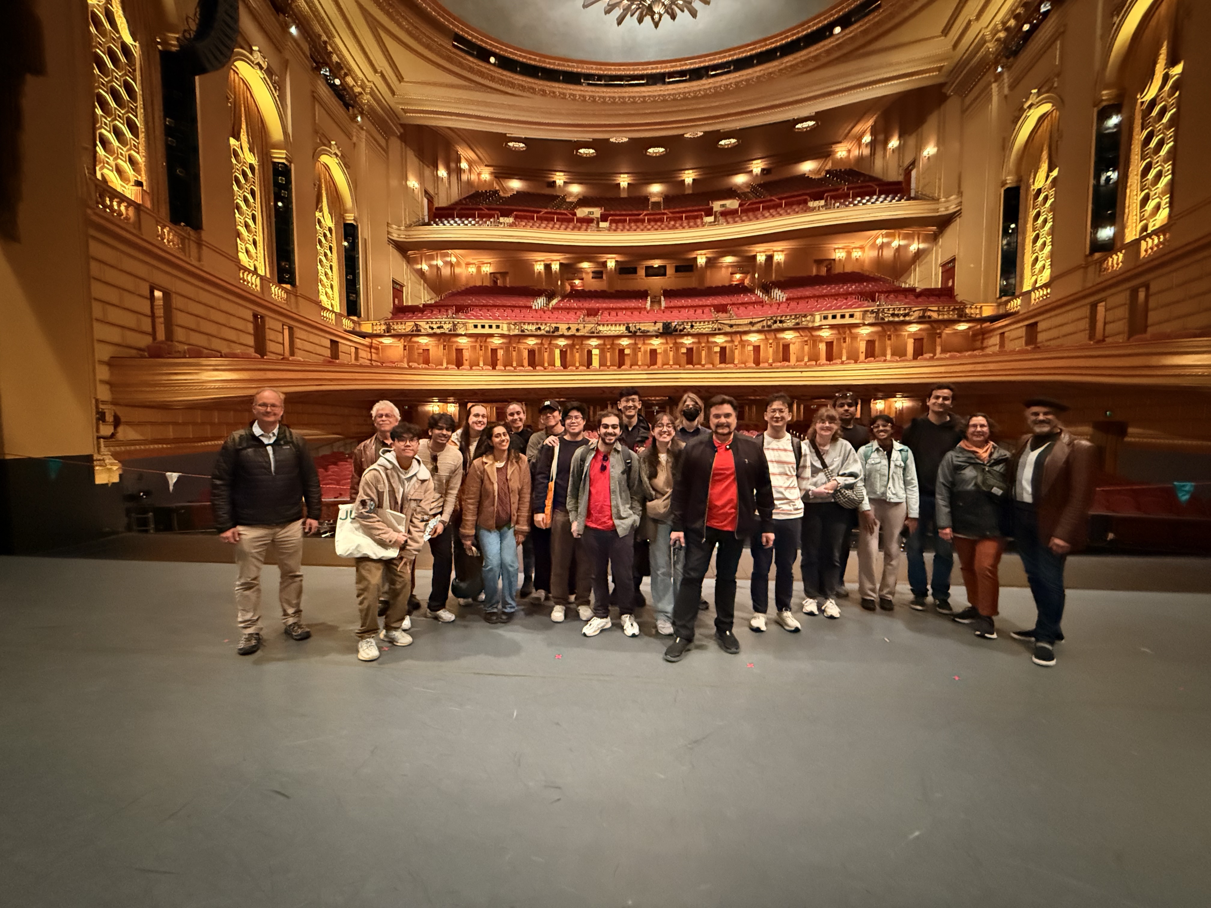 Students at the War Memorial Opera House