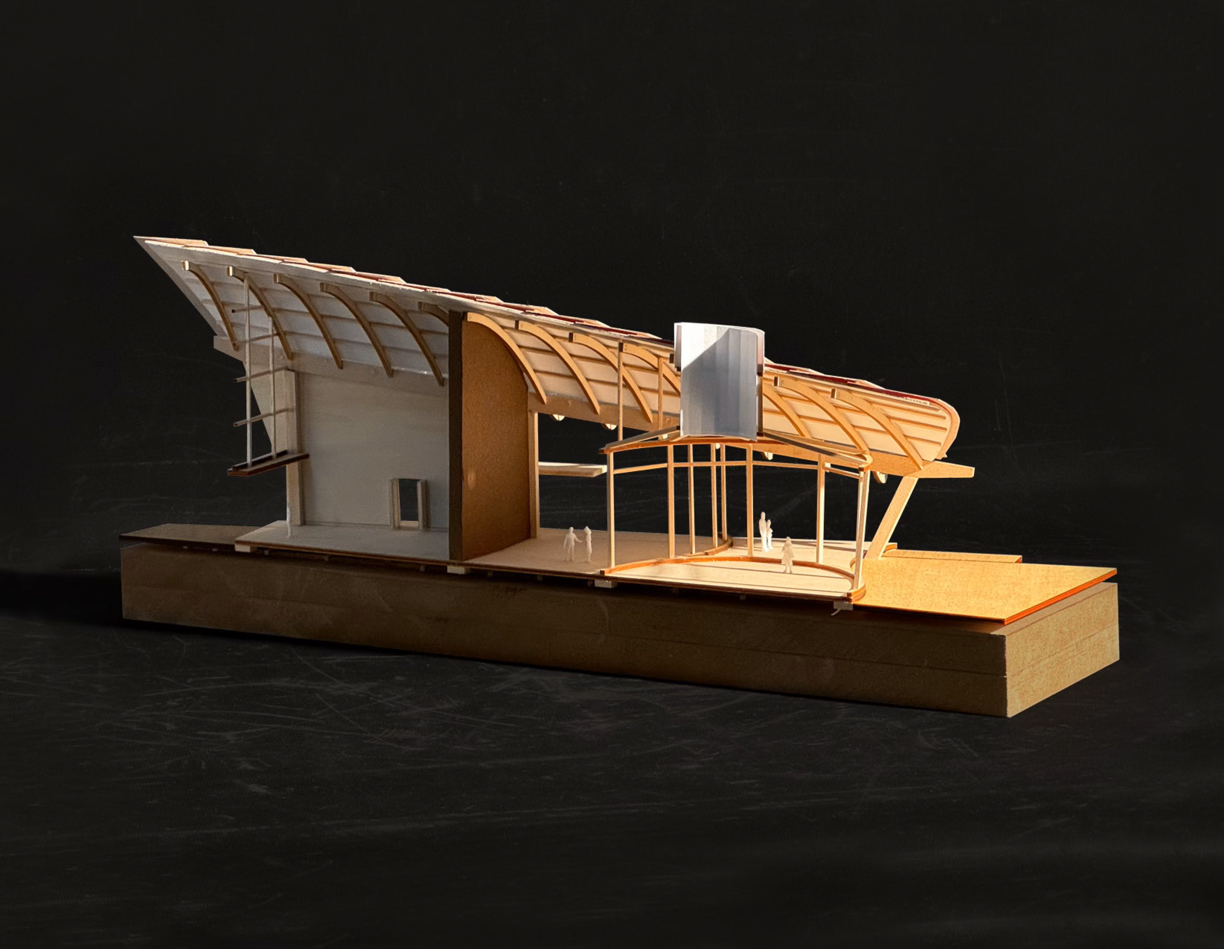 M.Arch student work by Megan Fleeger, Emmaline Hubbs, Sara Krofcheck and Nicholas Thies, Praxis II: Physics of Worldshaping.