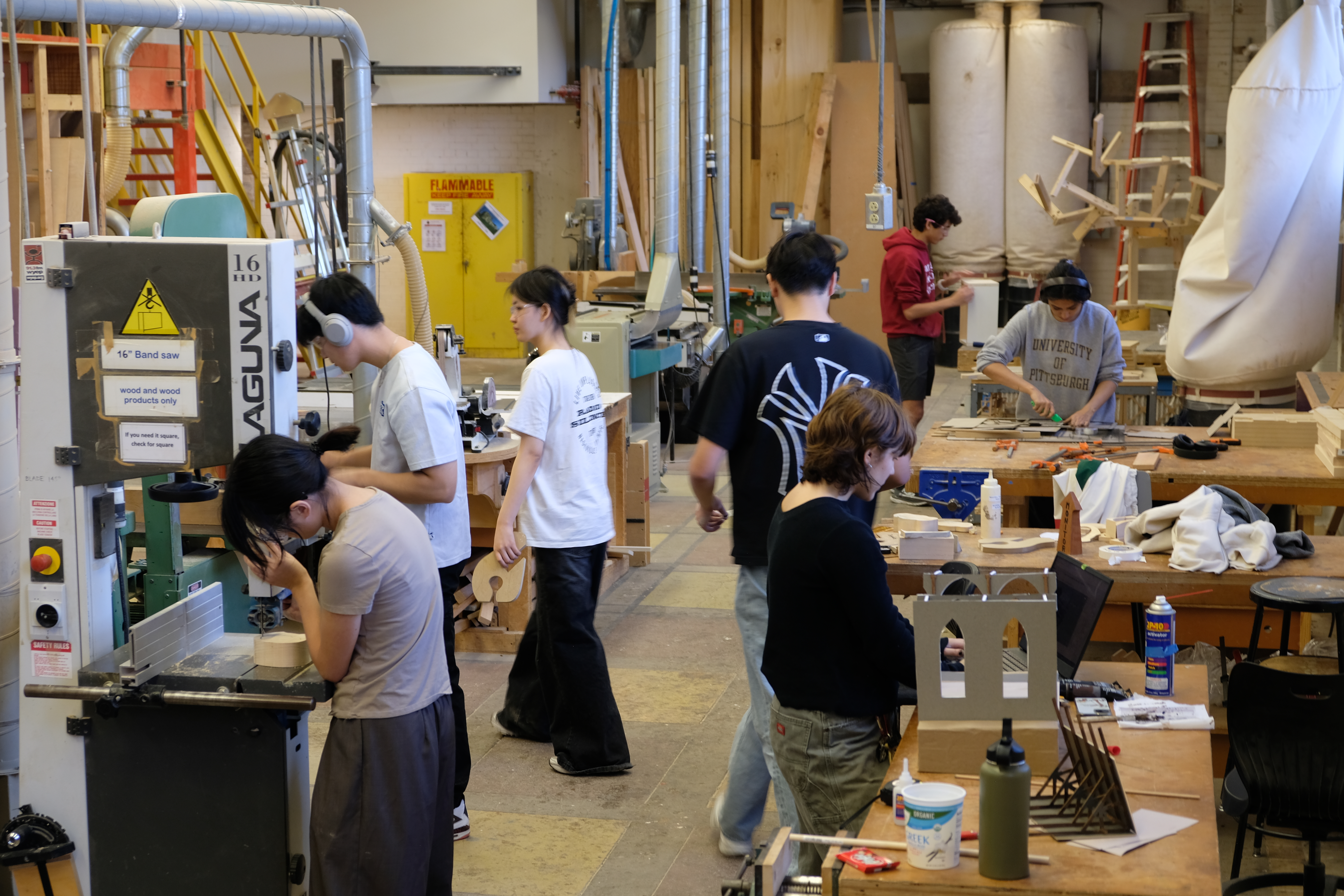 Student working in Archshop