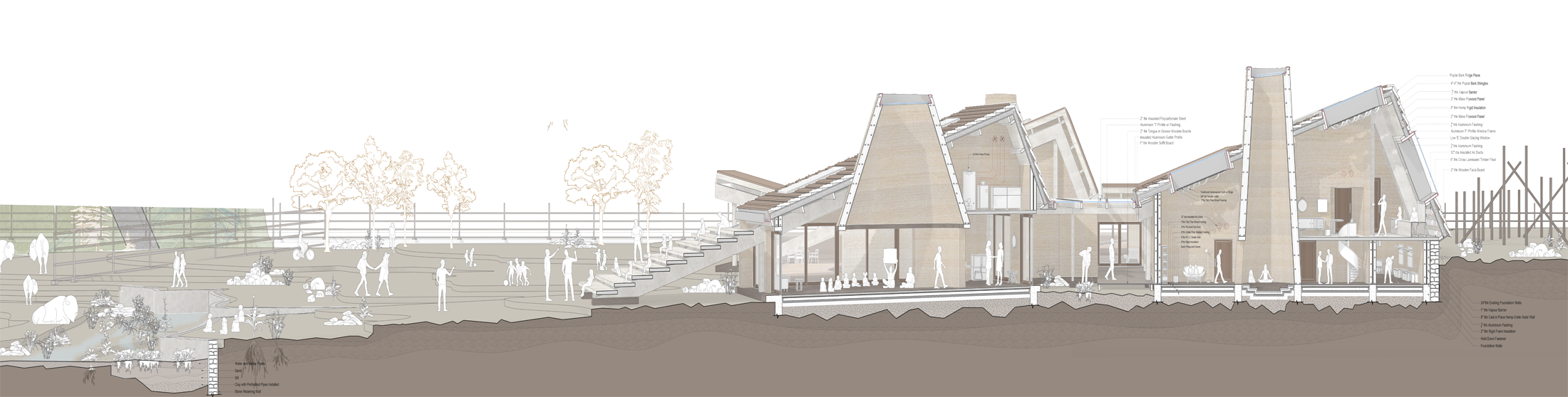 Student work by Amy Dinh and Avaneesh Nataraja. Praxis II: Transition + Repair of Construction Ecologies.