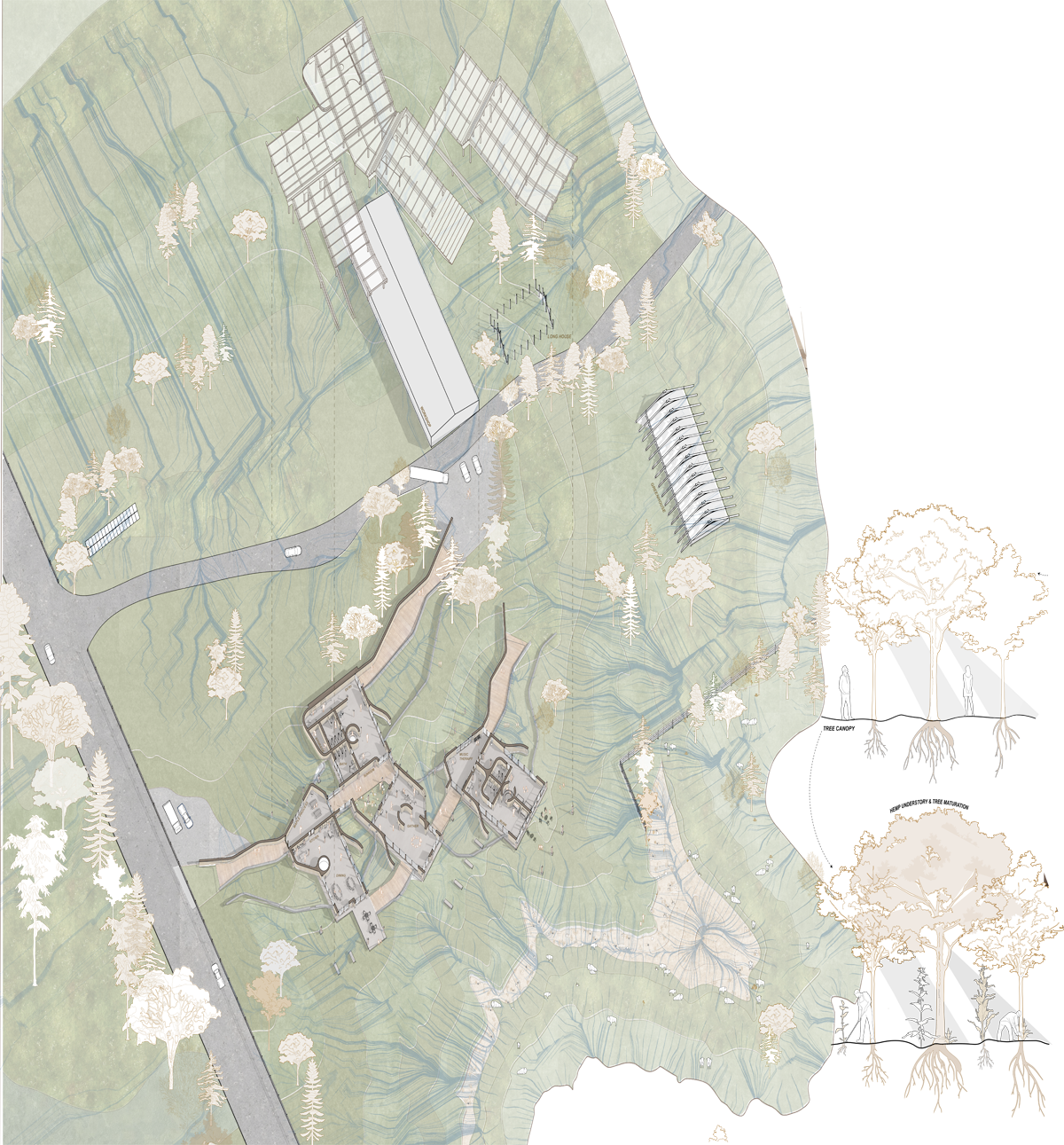 Student work by Amy Dinh and Avaneesh Nataraja. Praxis II: Transition + Repair of Construction Ecologies.
