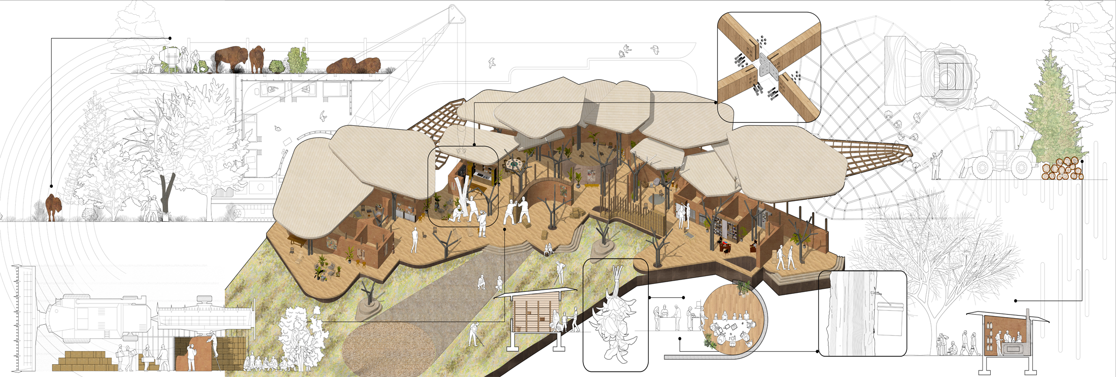 Oak Savanna by Aatmi Chitalia and Joseph Norman. Praxis II: Transition + Repair of Construction Ecologies.