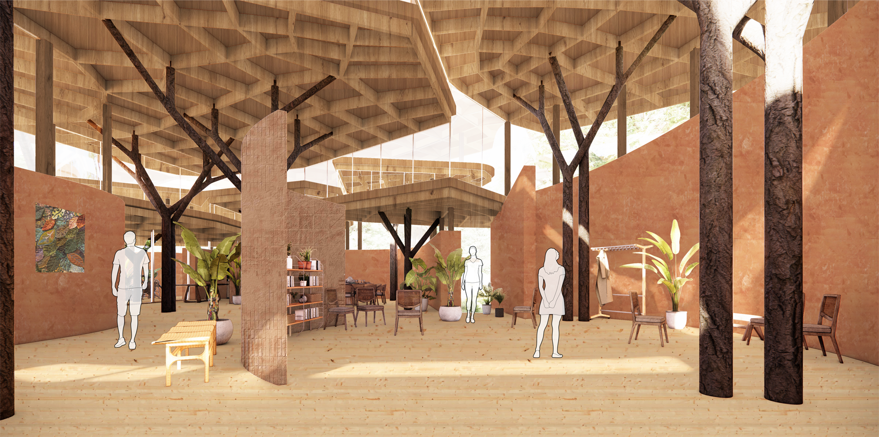Oak Savanna by Aatmi Chitalia and Joseph Norman. Praxis II: Transition + Repair of Construction Ecologies.