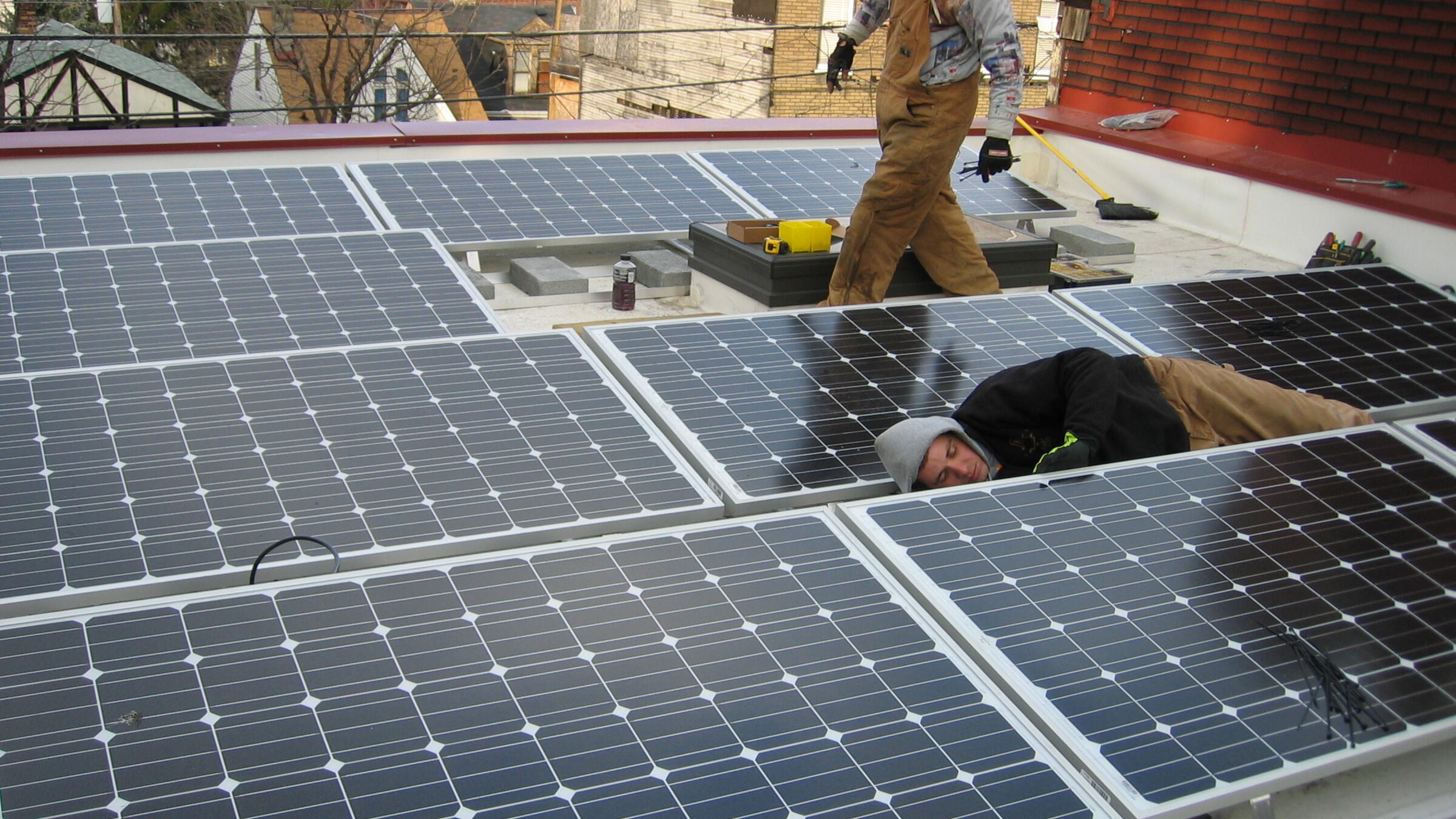 TAI+LEE Architects, New office, 3106 Brereton St, 2008. 3KWp photovoltaic array.