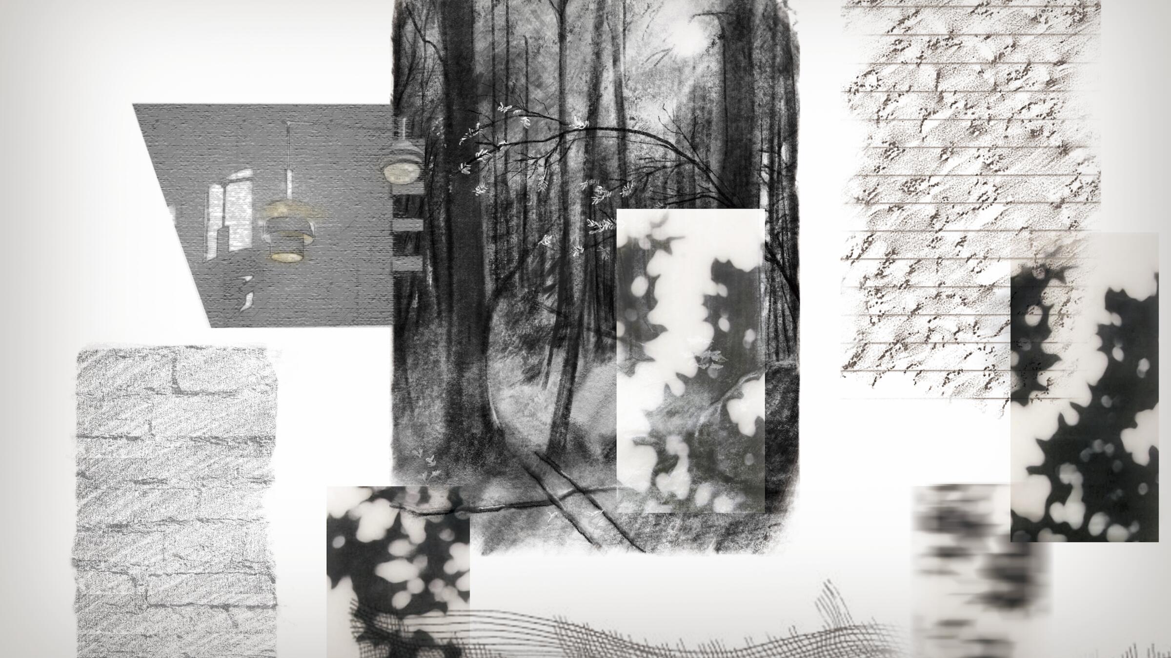 Alvar Aalto architecture collage