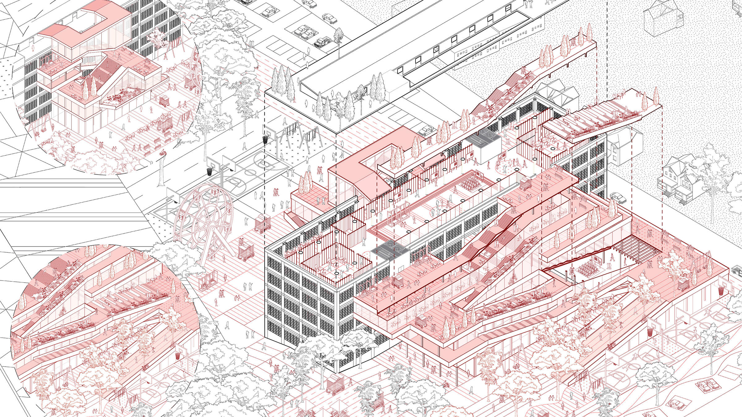 M.Arch student work from Praxis I: Design for Transitions.