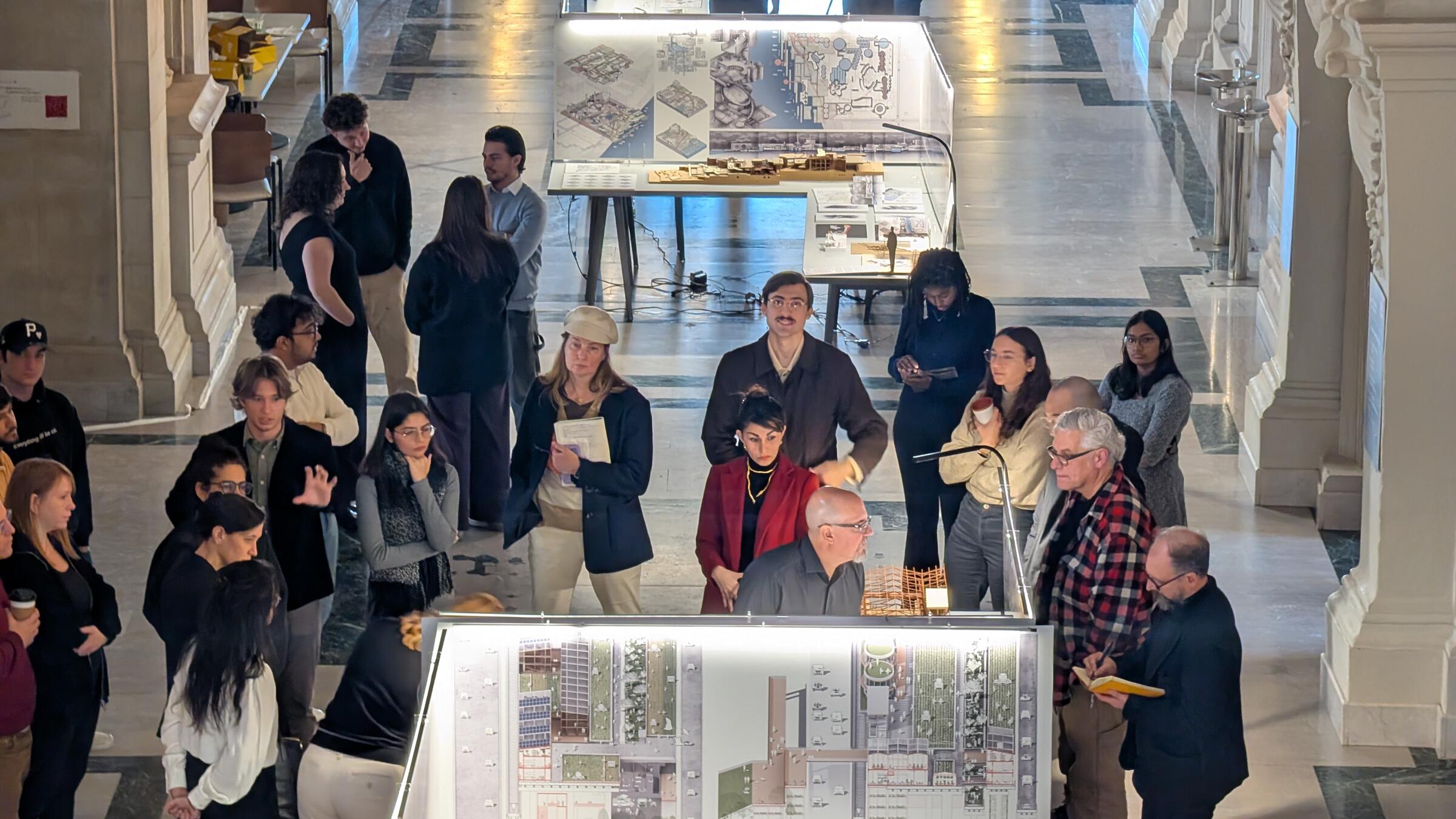 M.Arch studio Praxis I: Design for Transitions end of semester exhibition.