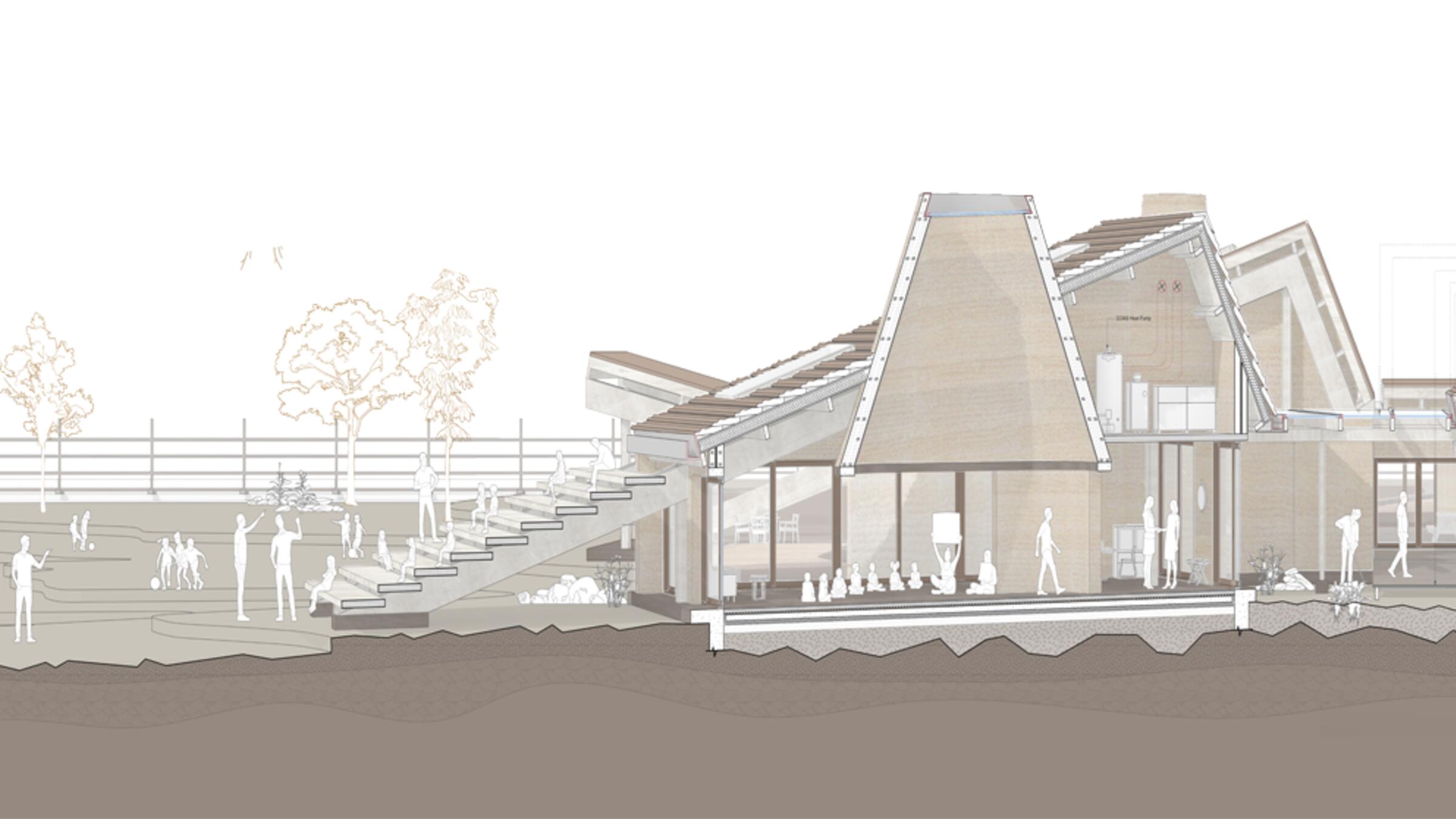 Student work by Amy Dinh and Avaneesh Nataraja. Praxis II: Transition + Repair of Construction Ecologies.