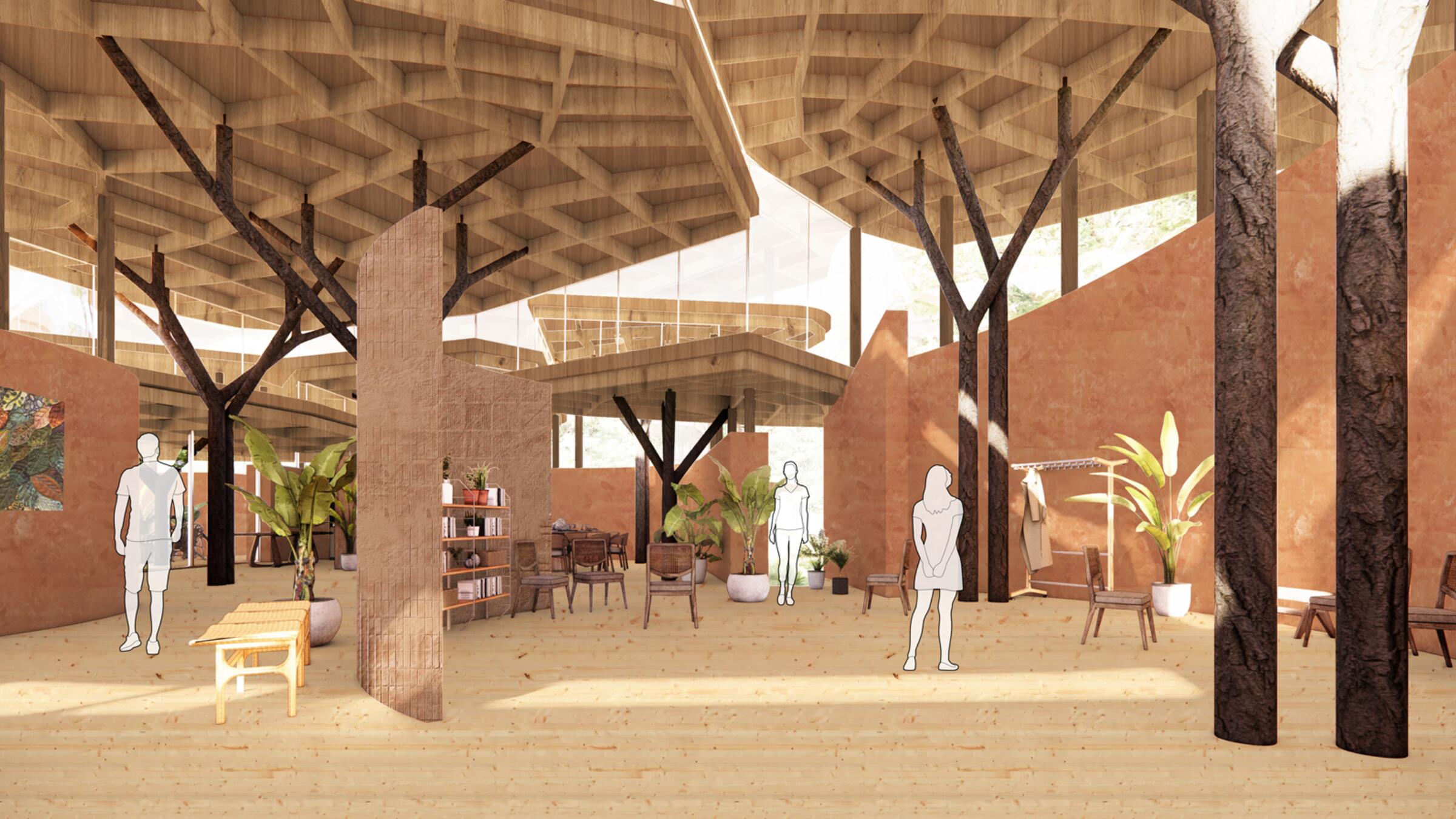 Oak Savanna by Aatmi Chitalia and Joseph Norman. Praxis II: Transition + Repair of Construction Ecologies.