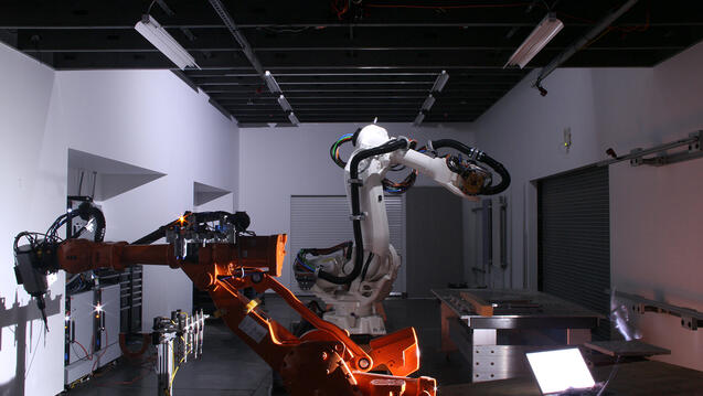 Photograph of robotic machinery