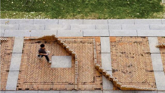 How to Turn a Corner: Bricks on the CFA Terrace, Studio Section C.