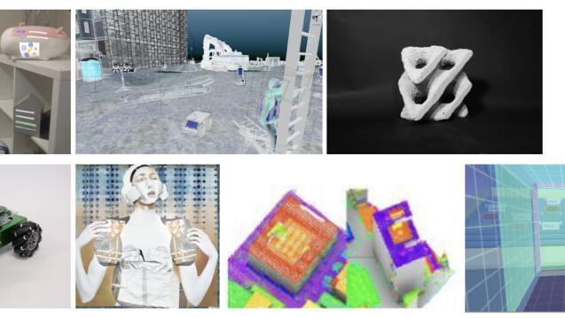 A mosaic of images drawn from recent Master of Science in Computational Design theses.