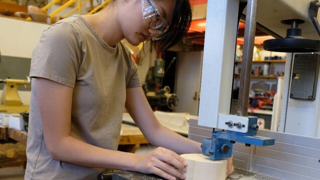 Students working in Archshop