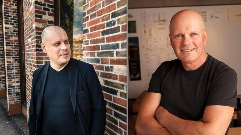 Headshots of Brian MacKay-Lyons (MacKay-Lyons Sweetapple Architects) & Anssi Lassila (Office for Peripheral Architecture)