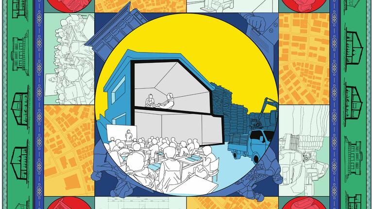 “Empowering Senior Informal Waste Collecting Laborers of South Korea, Book-Ah-Hyun-Dong, Seoul, South Korea” by Seyoung Choo (MUD ’24), recipient of the 2024 David Lewis Community Engagement Design Scholarship.