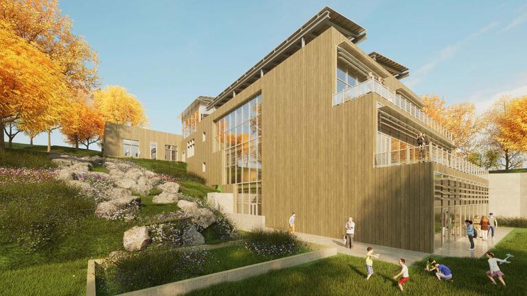 “McKinley Park Environmental Center” by Jeffrey Li (B.Arch ’25) recipient of the 2024 Payette Prize in Building Science, completed in collaboration with Carleigh Cusick (B.Arch ’25) and Alexia Tan (B.Arch ’25).