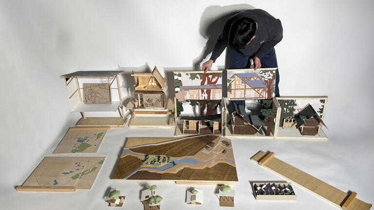 Chiang Mai projects by John Brody Ploeger and Chengming Jacky Jia (B.Arch ’25) in the Compoundologies Studio coordinated by Tommy CheeMou Yang.