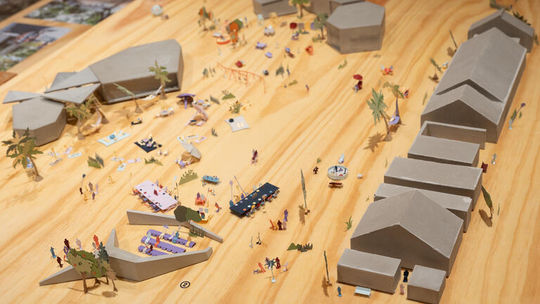 an exhibition closeup