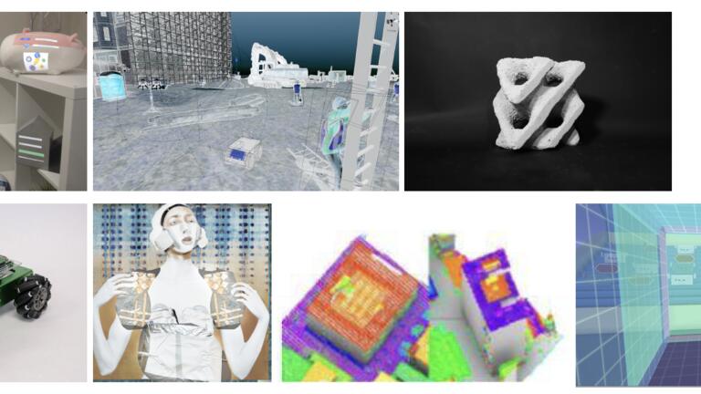 A mosaic of images drawn from recent Master of Science in Computational Design theses.