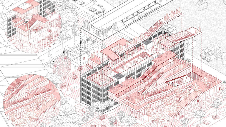 M.Arch student work from Praxis I: Design for Transitions.