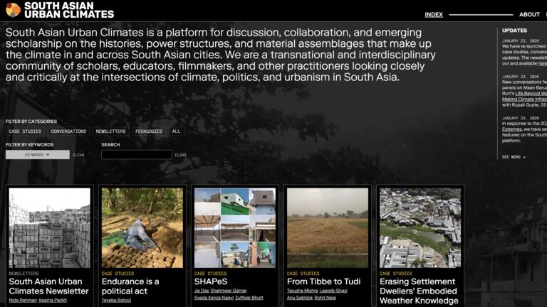 screenshot of a website homepage