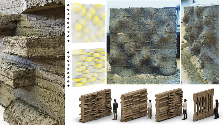 Rammed earth prototypes