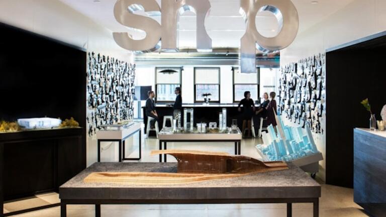 image of SHOP architects office lobby