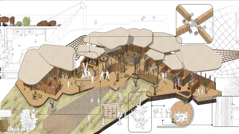 Oak Savanna by Aatmi Chitalia and Joseph Norman. Praxis II: Transition + Repair of Construction Ecologies.