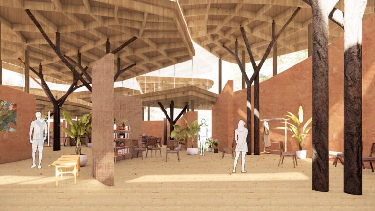 Oak Savanna by Aatmi Chitalia and Joseph Norman. Praxis II: Transition + Repair of Construction Ecologies.