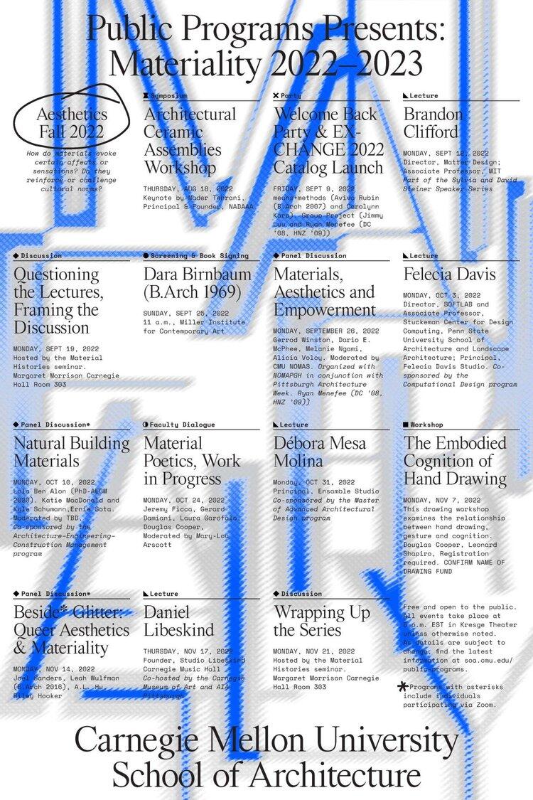 The Carnegie Mellon University School of Architecture Public Programs presents