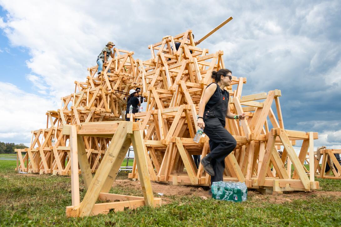 Bethel Woods Art and Architecture Festival (BuildFest). Image credit: Breyden Anderson.
