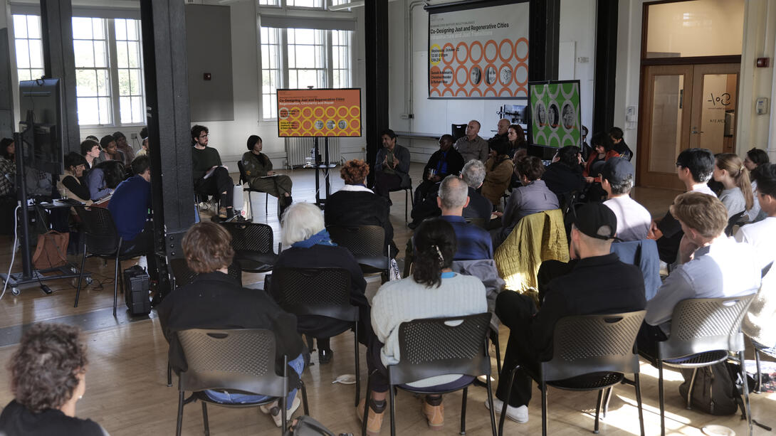RCI Faculty Dialogues - a group of people sits in a large cirlce